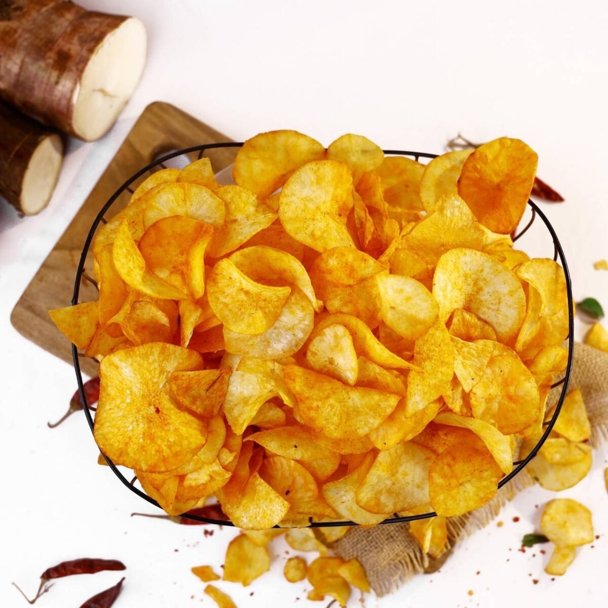 Kerala Tapioca Round Spicy Chips - Image 2