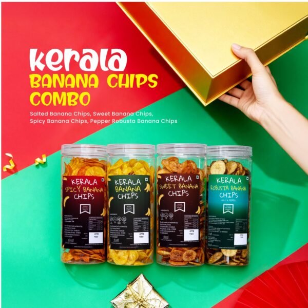 Kerala Banana Chips Combo (4 pack)